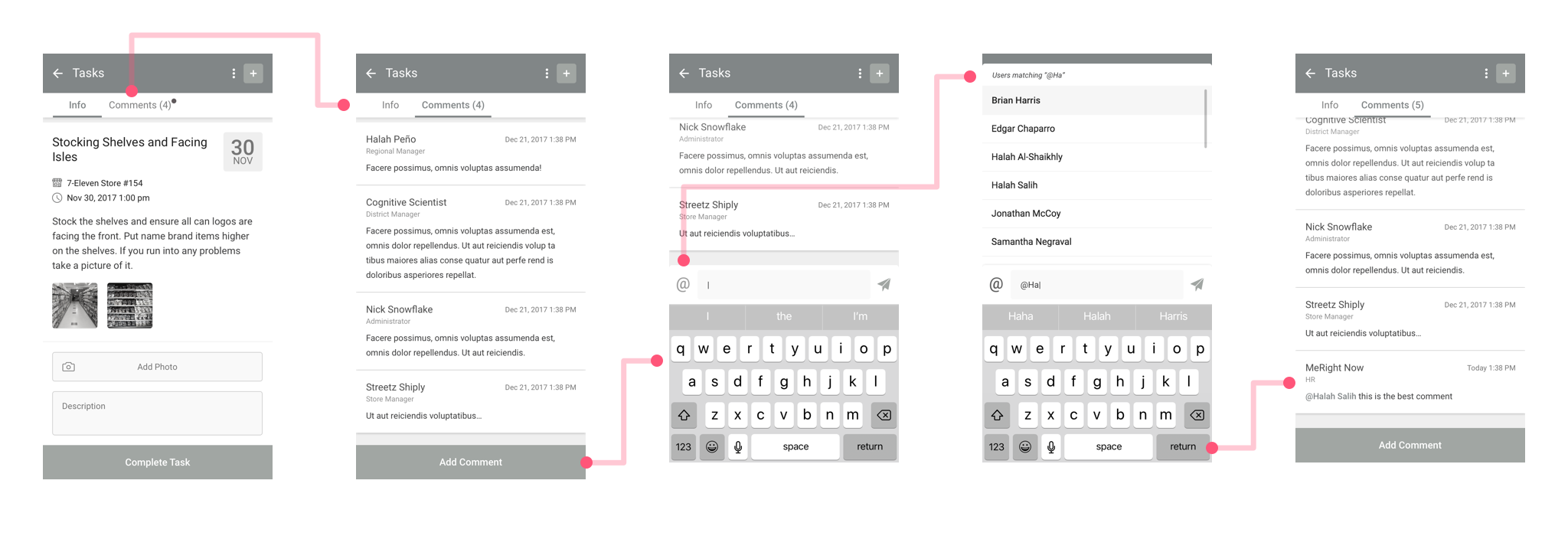 commenting flow